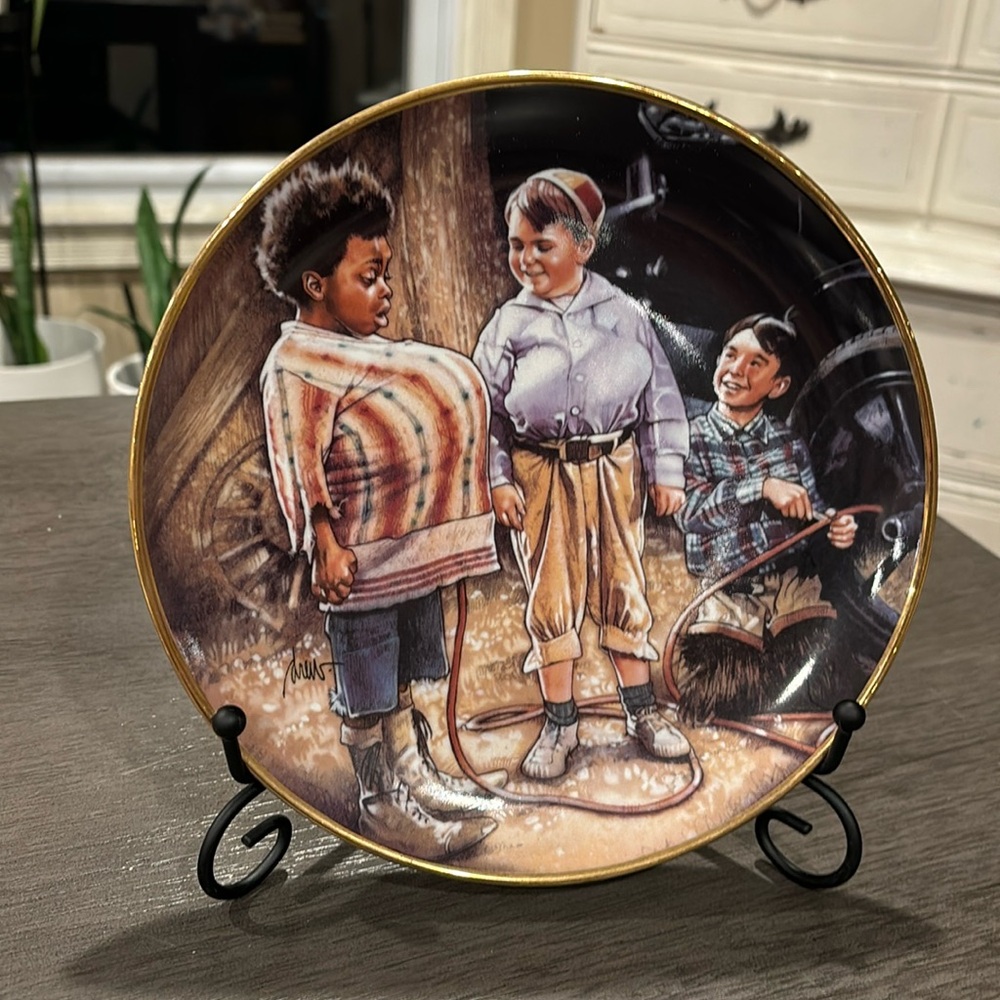 {Franklin Mint} Little Rascal Decorative Plate, "Fill 'Er Up" Limited Edition